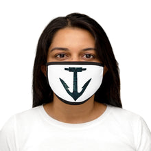 Load image into Gallery viewer, Big Blue Anchor Mixed-Fabric Face Mask