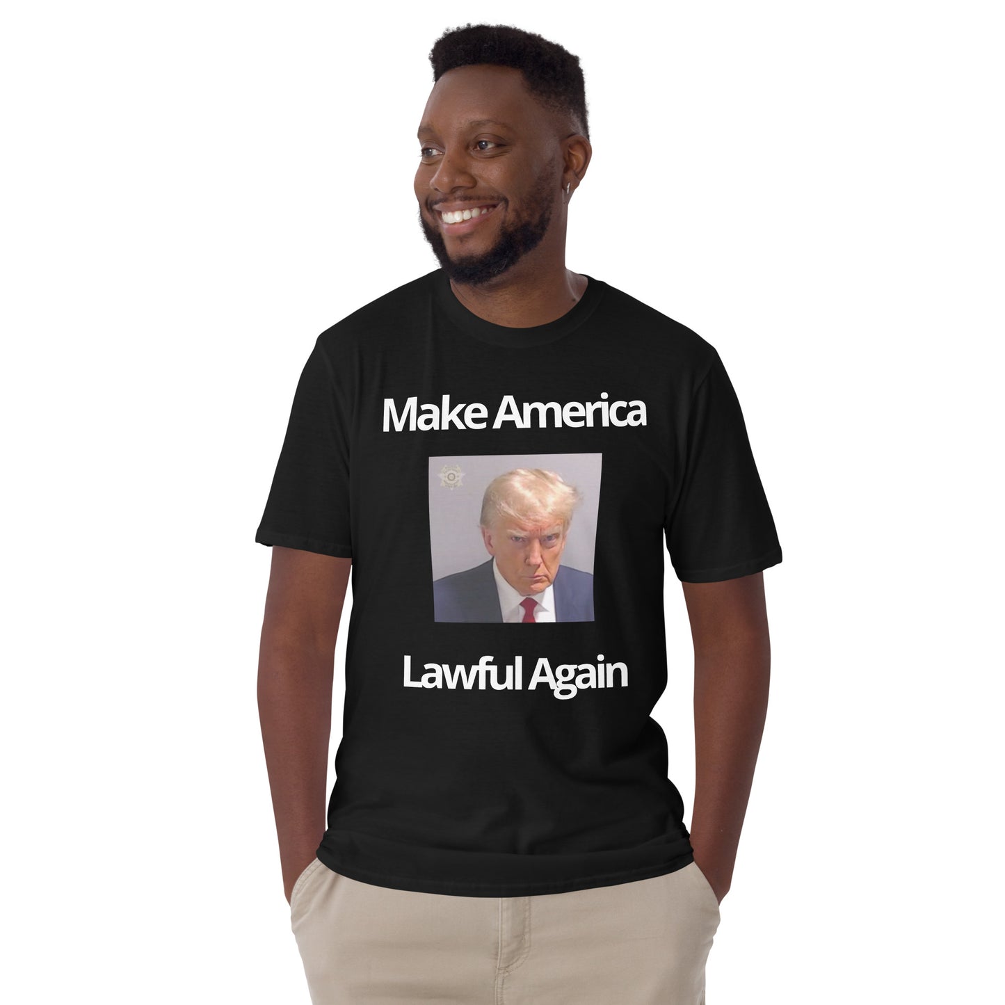 Donald Trump Mugshot Short-Sleeve Unisex T-Shirt