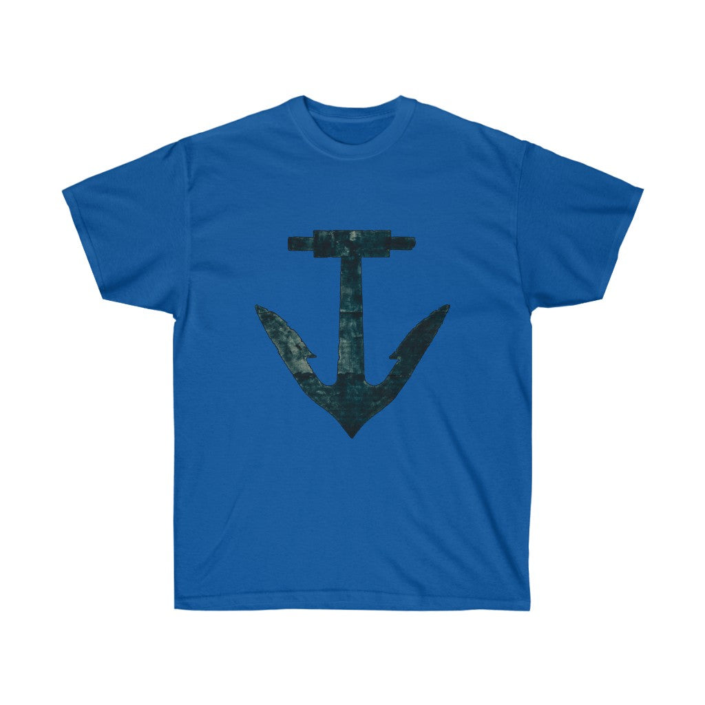 Big Blue Anchor Unisex Ultra Cotton Tee