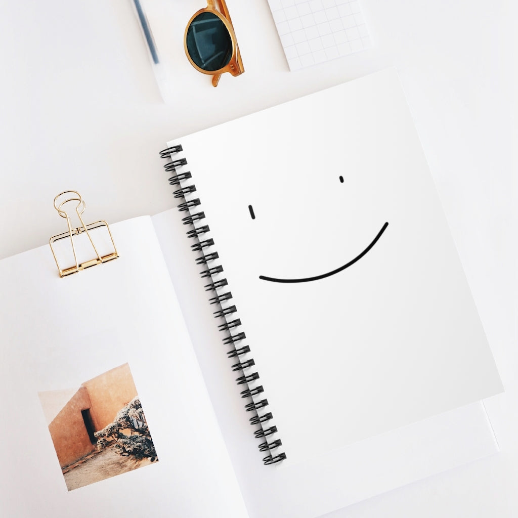 Smile Spiral Notebook - Ruled Line