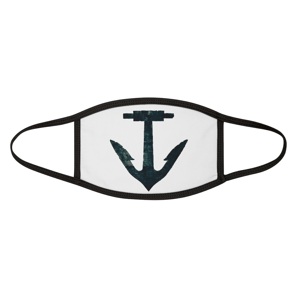 Big Blue Anchor Mixed-Fabric Face Mask
